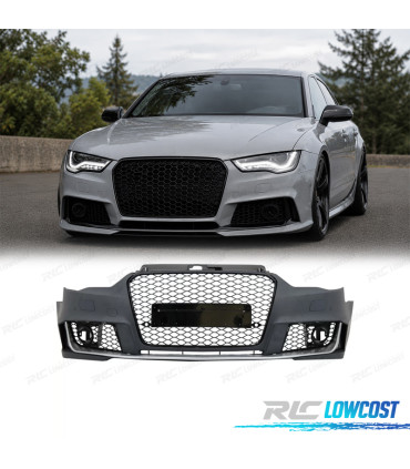 PARE CHOCS FRONTAL AUDI A3 8V 12-16 LOOK RS3 NOIR BRILLANT