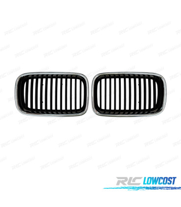 CALANDRES BMW E36 91-96 CHROMÉ NOIR