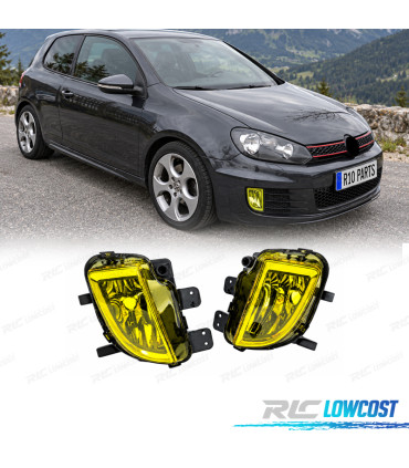 FEUX ANTI-BROUILLARD VOLKSWAGEN VW GOLF 6 08-12 GTI GTD JAUNES