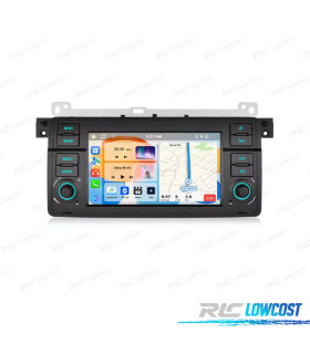 RADIO GPS ANDROID 15 BMW SÉRIE 3 E46 98-05 / COMPACT 01-05 / CABRIO 00-06 / TOURING 99-05 / COUPÉ 98-06 7" 4GB+64GB