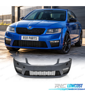 PARE-CHOCS AVANT SKODA OCTAVIA 13-17 LOOK RS SRA + ANTI-BROUILLARDS