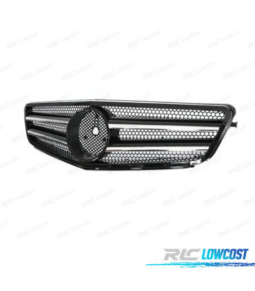 CALANDRE MERCEDES W204 07-14 LOOK AMG NOIR CHROMÉ