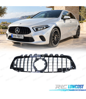 GRILLE MERCEDES CLASSE A W177 V177 18-24 LOOK GT NOIR BRILLANT CAMARA