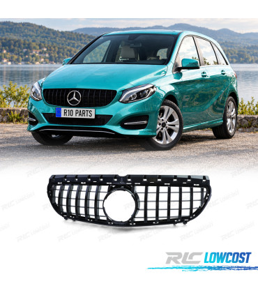 CALANDRE MERCEDES CLASSE B W246 14-18 LOOK GT NOIR BRILLANT