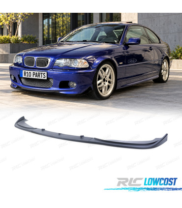 SPOILER LAME FRONTAL BMW E46 98-07 LOOK M3 NOIR