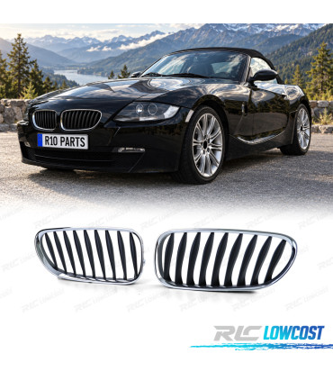 CALANDRES BMW Z4 E85 E86 02-09 CHROME NOIR