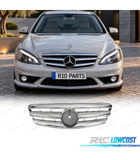 CALANDRE MERCEDES W221 05-09 LOOK AMG CHROMÉE