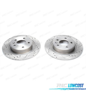 KIT DE 2 DISQUES DE FREIN PERCÉS ET RAINURÉS 330MM MODÈLE DSC006981