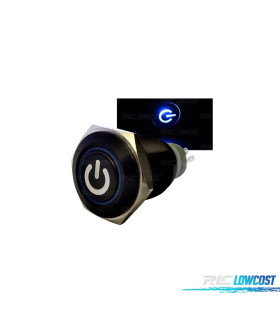 INTERRUPTEUR LUMINEUX 12V DARK BLUE LIGHT