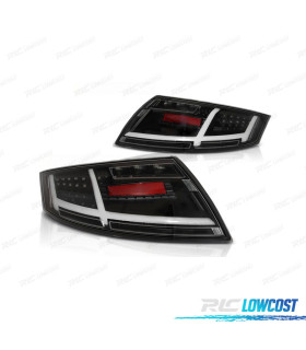 FEUX ARRIÈRE AUDI TT 06-13 NOIRS LED CLIGNOTANT DYNAMIQUE