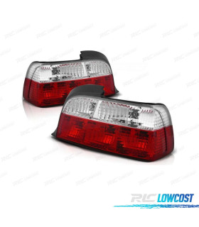 FEUX ARRIÈRE BMW E36 COUPÉ 90-97 ROUGE CHROMÉ