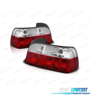 FEUX ARRIÈRE BMW E36 COUPÉ 90-97 ROUGE CHROMÉ