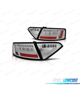 FEUX ARRIÈRE AUDI A5 07-11 LIGHT BAR FOND CHROMÉ
