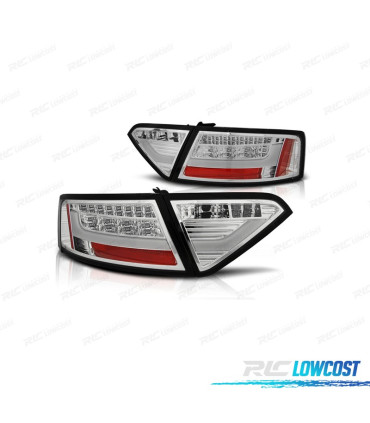 FEUX ARRIÈRE AUDI A5 07-11 LIGHT BAR FOND CHROMÉ
