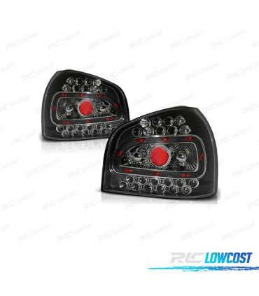 FEUX ARRIÈRE LED AUDI A3 96-00 FOND NOIR