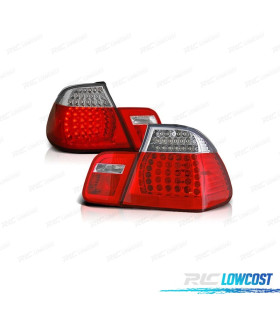 FEUX ARRIÈRE BMW E46 01-05 LED ROUGE CHROMÉ LOOK M3