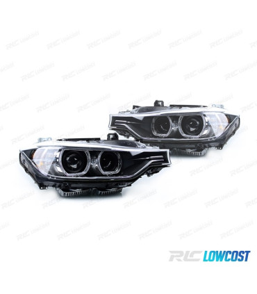 PHARES BMW F30 F31 11-15 XENON FEUX DE VIRAGE FOND NOIR