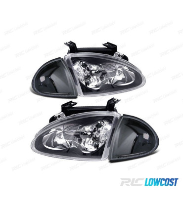 PHARES HONDA CIVIC LED SOL 92-97 FOND NOIR