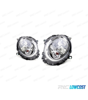 PHARES MINI R56 06-10 FOND CHROMÉ