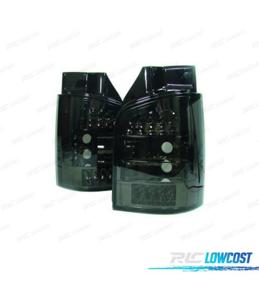 FEUX ARRIÈRE POUR VOLKSWAGEN VW TRANSPORTER T5 1P 03-09 LED FOND FUMÉ