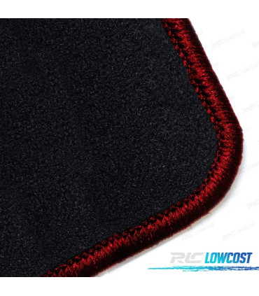 TAPIS EN VELOURS AUDI A3 8L ROUGE