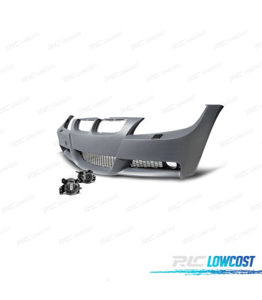 PARE CHOCS FRONTAL BMW E90 E91 05-08 LOOK M + ANTIBROUILLARD