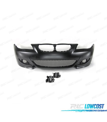 PARE CHOCS FRONTAL BMW E60 E61 03-07 LOOK M5 SRA + ANTIBROUILLARD