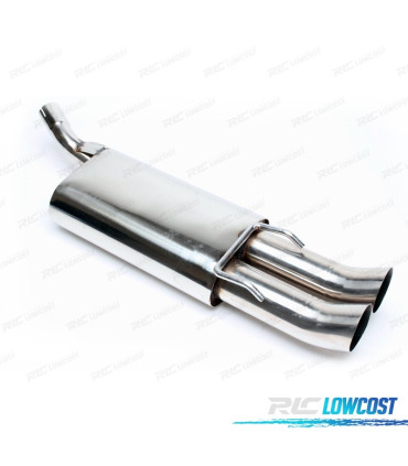 POT D'ÉCHAPPEMENT POUR OPEL CORSA 1993-2000 INOX x2 DTM