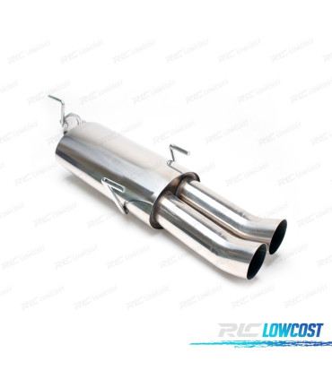 POT D'ÉCHAPPEMENT POUR OPEL VECTRA 1995-2003 INOX x2 DTM