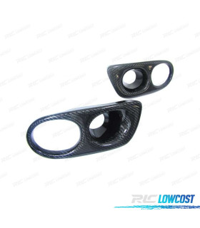 GRILLES PHARE ANTIBROUILLARD PARE CHOCS M3 BMW E46 98-06 CARBONE
