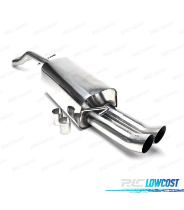 POT D'ÉCHAPPEMENT POUR AUDI A3 8L 09 1996- INOX x2 DTM