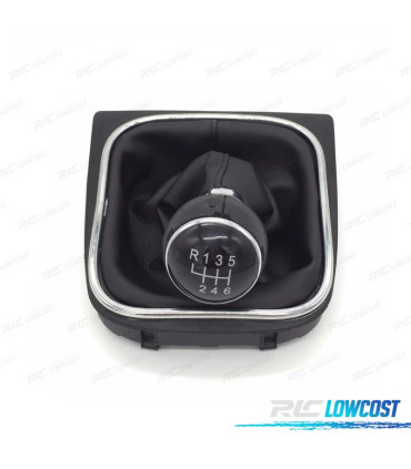 POMMEAU DE LEVIER DE 6 VITESSES + SOUFFLET VOLKSWAGEN VW GOLF 5 GOLF 6 JETTA 5 EOS SCIROCCO 3