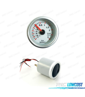 MANOMÈTRE TURBO BLANC