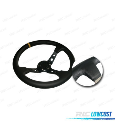 VOLANT TYPE OMP INVERSE NOIR JAUNE