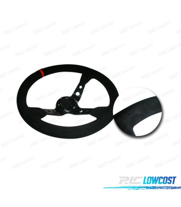 VOLANT TYPE OMP INVERSE DAIM NOIR ROUGE