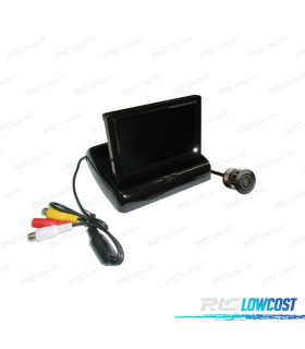 MONITEUR 4.3" AVEC SUPPORT REBATIVEL + CAMÉRA DE RECUL