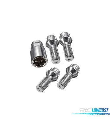 KIT BOULONS DE ROUE ANTIVOL 12X125