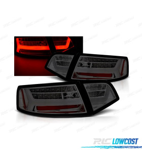 FEUX ARRIÈRE AUDI A6 4F 08-11 LIGHT BAR FOND CHROMÉ FUMÉ