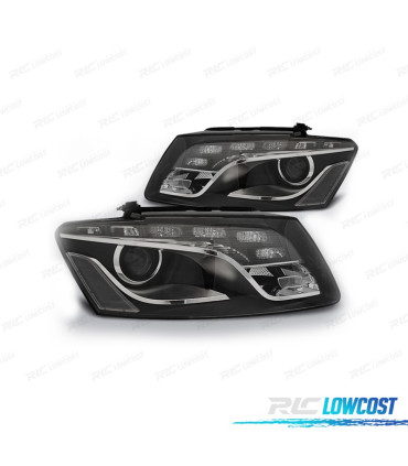 PHARES POUR AUDI Q5 08- DAYLIGHT FOND NOIR