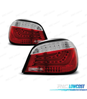 FEUX ARRIÈRE BMW E60 LCI 07-10 LED ROUGE CHROME