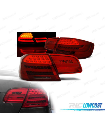 FEUX ARRIÈRE BMW E92 06-10 FULL LED LIGHT BAR ROUGE FUMÉ