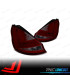 FEUX ARRIÈRE POUR FORD FIESTA MK7 08-12 LIGHT BAR ROUGE FUMÉ