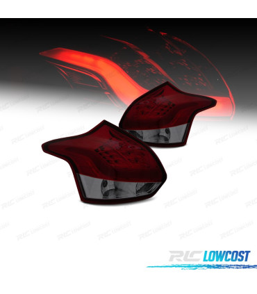 FEUX ARRIÈRE FORD FOCUS MK3 11-14 LED LIGHT BAR ROUGE FUMÉ