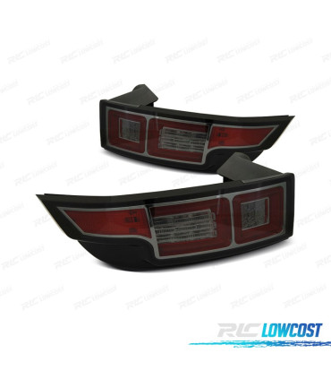 FEUX ARRIÈRE RANGE ROVER EVOQUE 11-15 LIGHT BAR FOND CHROMÉ FUMÉ