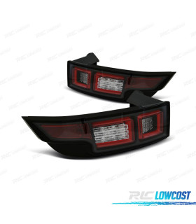 FEUX ARRIÈRE RANGE ROVER EVOQUE LIGHT BAR FOND NOIR FUMÉ