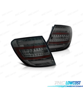 FEUX ARRIÈRE POUR MERCEDES CLASSE C W204 07-11 KOMBI LIGHT BAR FOND CHROMÉ