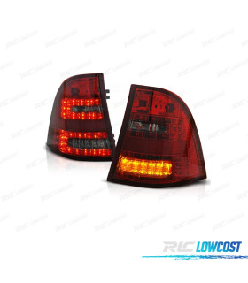FEUX ARRIÈRE POUR MERCEDES ML W163 98-05 LED FUMÉ ROUGE