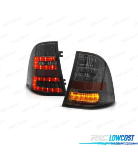 FEUX ARRIÈRE POUR MERCEDES ML W163 98-05 LED FOND CHROMÉ FUMÉ