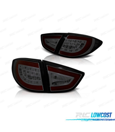 FEUX ARRIÈRE POUR HYUNDAI IX35 10-13 LIGHT BAR FOND NOIR FUMÉ