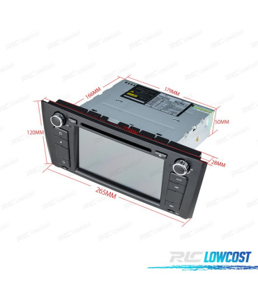 AUTORADIO 2DIN 7" BMW SÉRIE 1 E81 E82 E87 E88 04-11 USB GPS TACTIL HD